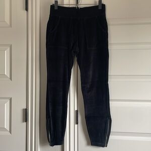 Athleta Black Velvet Leggings